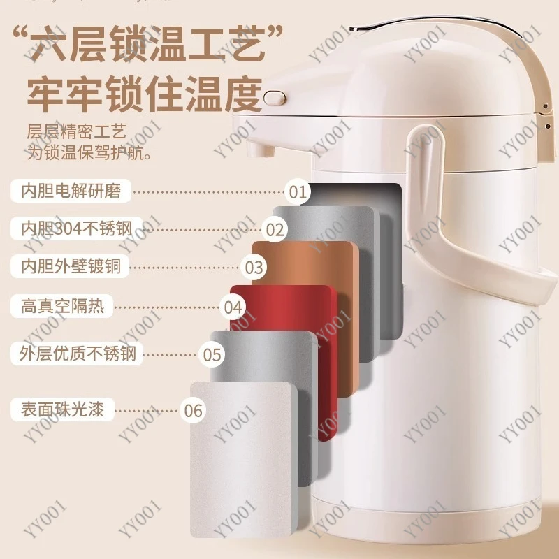 Press Thermal Pot Stainless Steel Liner Large Capacity Household Insulated Flask
Press Thermal Pot Stainless Steel Liner Large Capacity Household Insulated Flask