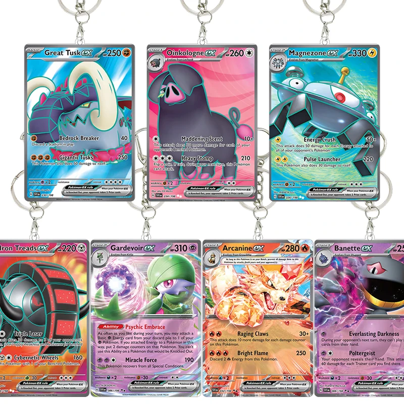 Scarlet & Violet Acrylic Keychain CARDS TCG Miriam Drowzee Gardevoir Ex Kirlia Ralts Riolu Pendant Keyring Bag Decoration Gift
Scarlet & Violet Acrylic Keychain CARDS TCG Miriam Drowzee Gardevoir Ex Kirlia Ralts Riolu Pendant Keyring Bag Decoration Gift