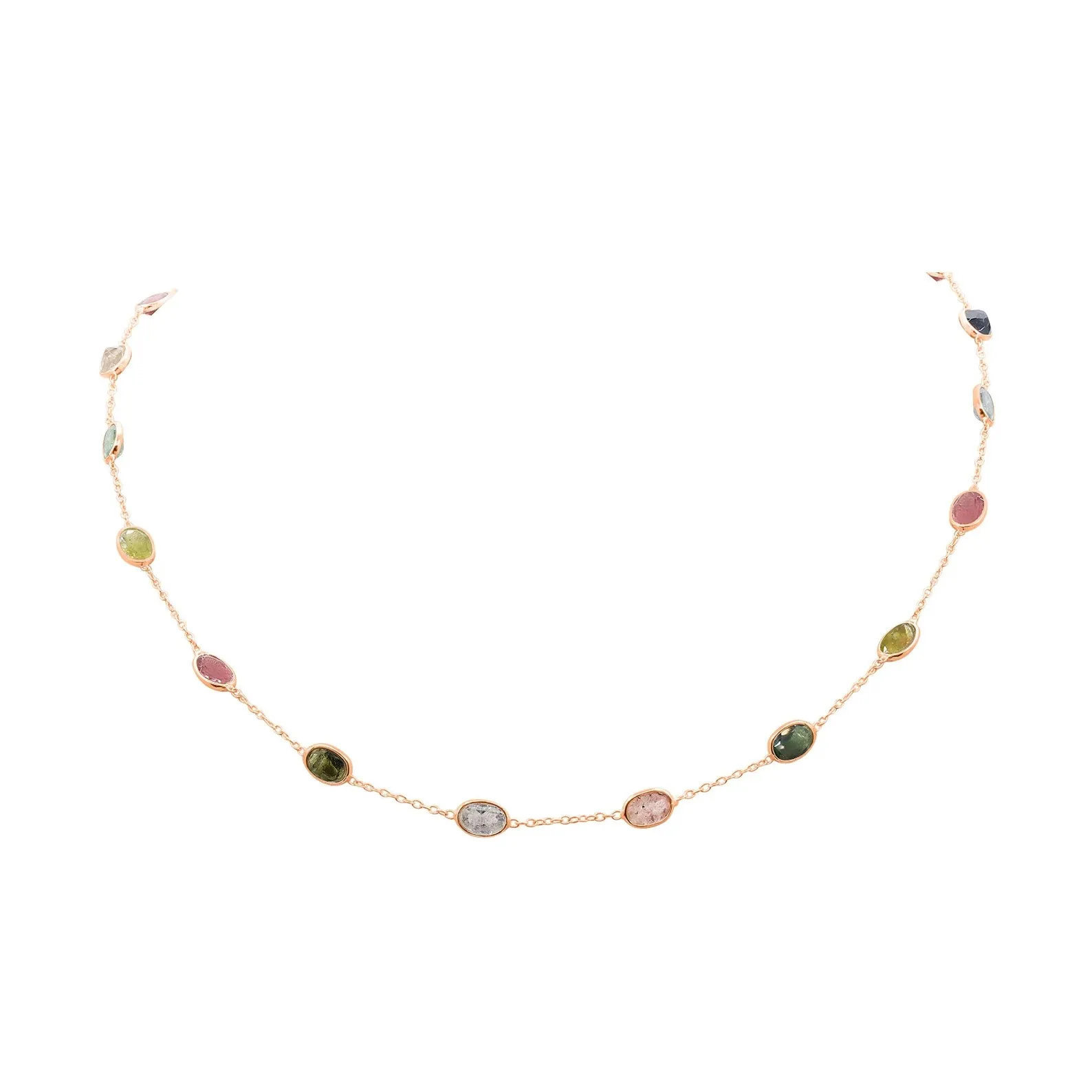 Retro style 925 sterling silver necklace, suitable for women's multi-tourmaline rose gold chain, with diamond pearl gold wedding
Retro style 925 sterling silver necklace, suitable for women's multi-tourmaline rose gold chain, with diamond pearl gold wedding