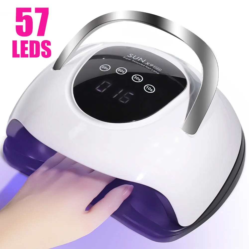 Professional Nail Dryer 57LED UV Nail Light with 4 Timers and Sensor Settings Nail Polish Curing Light for Nail Salon Tools
Professional Nail Dryer 57LED UV Nail Light with 4 Timers and Sensor Settings Nail Polish Curing Light for Nail Salon Tools
