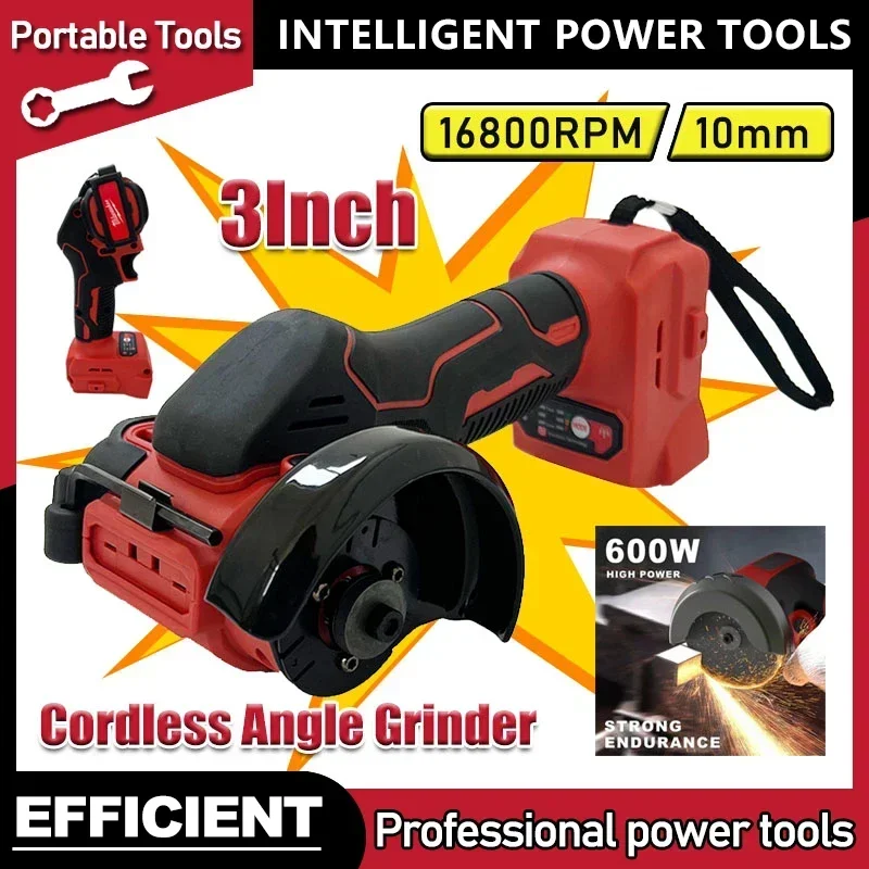For Milwaukee 18V Battery Cordless Angle Grinder 3 Inch Polishing Machine Mini Diamond Cutting Grinding Cut OFF Tools
For Milwaukee 18V Battery Cordless Angle Grinder 3 Inch Polishing Machine Mini Diamond Cutting Grinding Cut OFF Tools