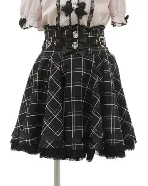 Lolita Style Sweet Women Skirt Japanese Fashion Jupe 2025 Faldas Mujer De Moda Bandage Bow Patchwork Lace Cute Y2k Skirts
Lolita Style Sweet Women Skirt Japanese Fashion Jupe 2025 Faldas Mujer De Moda Bandage Bow Patchwork Lace Cute Y2k Skirts
