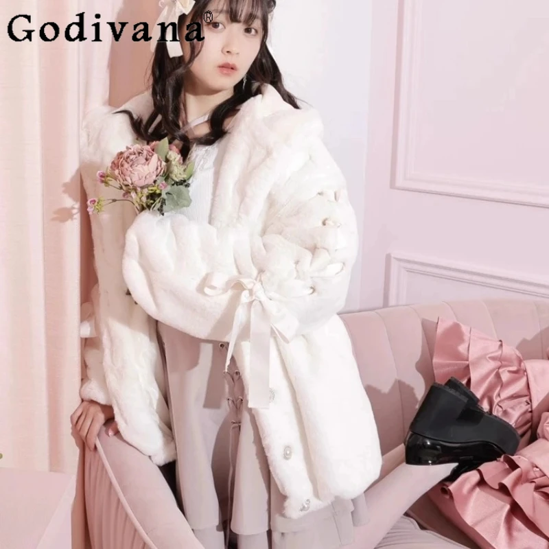 Japanese Mine Lolita Faux Fur Jacket Autumn and Winter Girls Sweet Cute Rabbit Ears Plush Thickened Zipper Cardigan Fur Coat
Japanese Mine Lolita Faux Fur Jacket Autumn and Winter Girls Sweet Cute Rabbit Ears Plush Thickened Zipper Cardigan Fur Coat