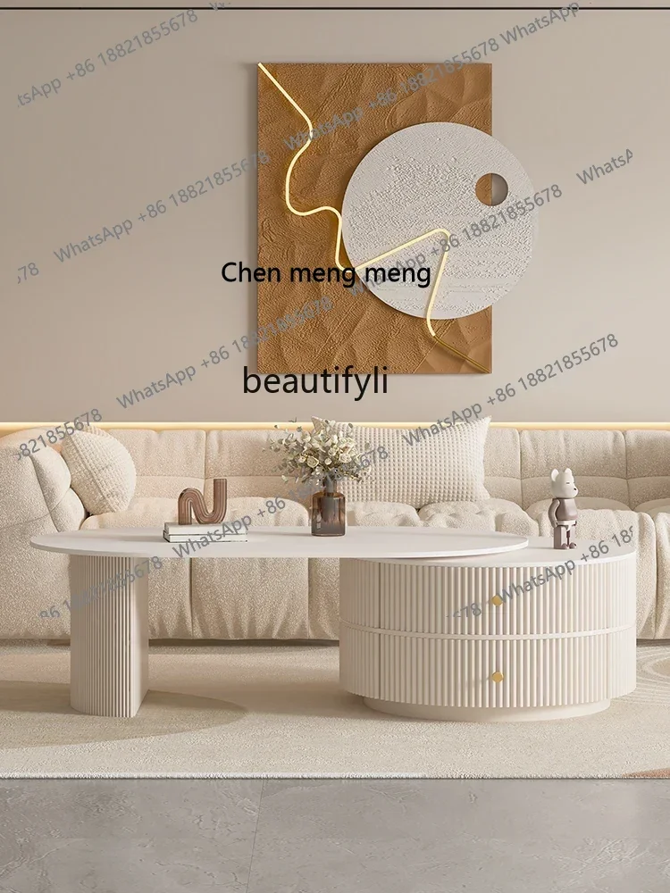 D178 Cream Wind Retractable Coffee Table Living Room Home Light Luxury Small Apartment Minimalist Stone Plate
D178 Cream Wind Retractable Coffee Table Living Room Home Light Luxury Small Apartment Minimalist Stone Plate
