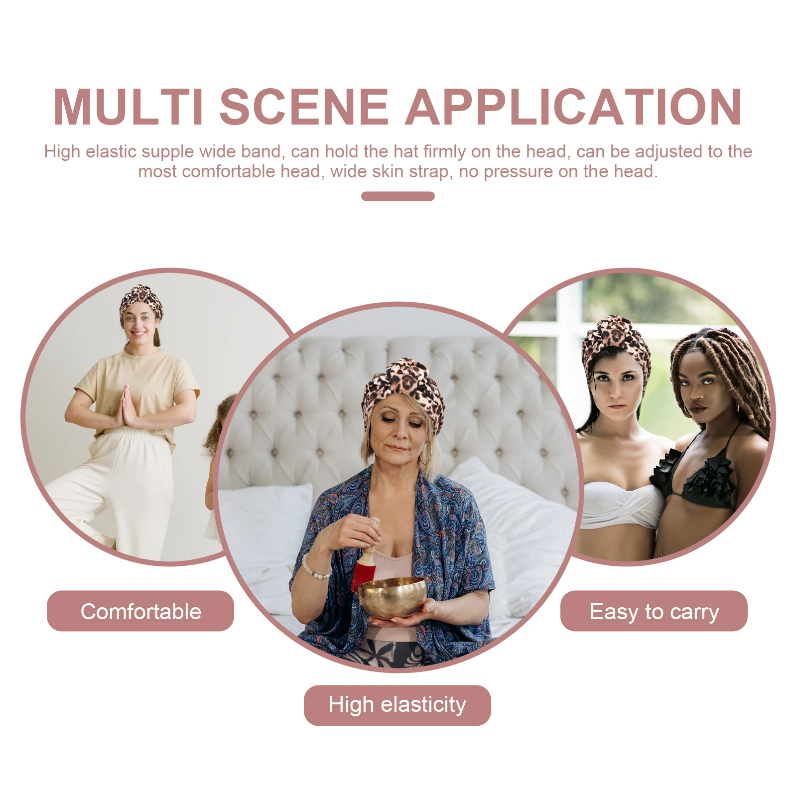 Turban Hat Headband Cap Lightweight Durable 90 Polyester 10 Spandex Elastic Safe Hair Protection Women Men 
Turban Hat Headband Cap Lightweight Durable 90 Polyester 10 Spandex Elastic Safe Hair Protection Women Men