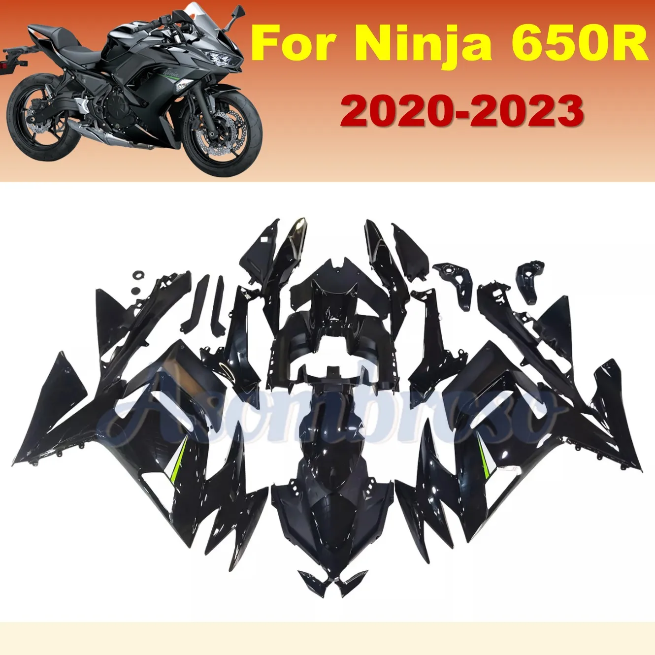 Fit for NINJA650 2020 2021 2022 2023 ER-6F EX650 Motorcycle Injection Fairing Panel Kit Set Black Bodywork Shell
Fit for NINJA650 2020 2021 2022 2023 ER-6F EX650 Motorcycle Injection Fairing Panel Kit Set Black Bodywork Shell