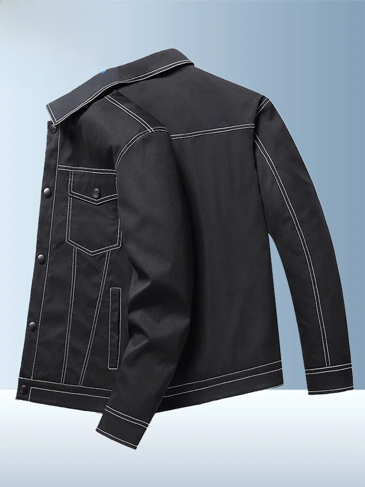 Мужская джинсовая куртка Waed Slim Fit с воротником-стойкой, повседневная осенне-зимняя верхняя одежда из полиэфирного волокна, ветрозащитная
Мужская джинсовая куртка Waed Slim Fit с воротником-стойкой, повседневная осенне-зимняя верхняя одежда из полиэфирного волокна, ветрозащитная