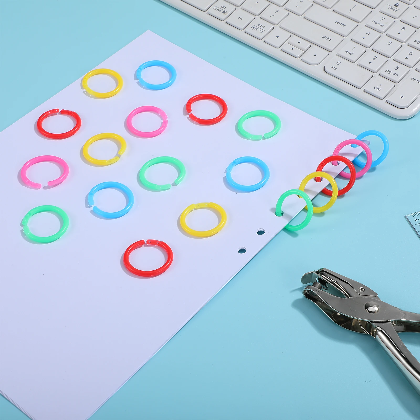 120pcs Plastic Binder Rings Colored For Loose Leaf Paper Flashcards Notebook Scrapbook Craft Ring Binders Office Binding
120pcs Plastic Binder Rings Colored For Loose Leaf Paper Flashcards Notebook Scrapbook Craft Ring Binders Office Binding