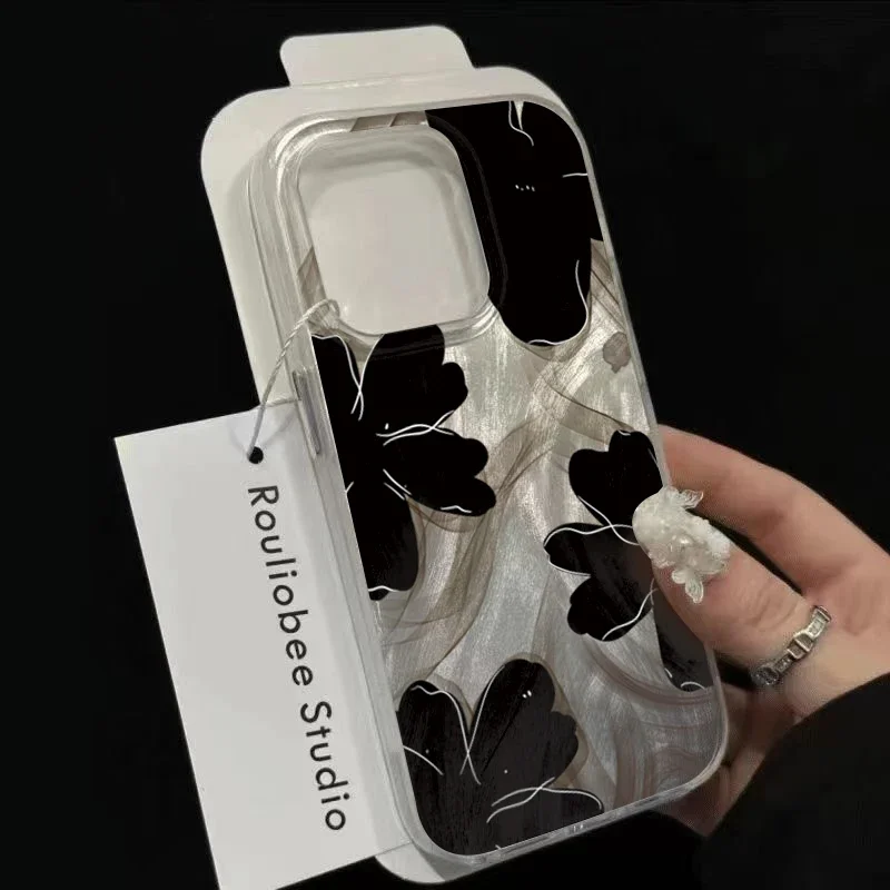 Черный чехол премиум-класса с цветком для IPhone 16 16E 15 14 13 11 12 Pro Max Plus X Xs Xr 7 8 Plus, противоударный чехол Funda Bumber
Черный чехол премиум-класса с цветком для IPhone 16 16E 15 14 13 11 12 Pro Max Plus X Xs Xr 7 8 Plus, противоударный чехол Funda Bumber