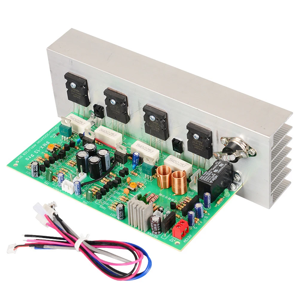 2SA1943/2SC5200 Dual AC24-35V 300W+300W Dual Channel High Power Amplifier Board with Temperature Control
2SA1943/2SC5200 Dual AC24-35V 300W+300W Dual Channel High Power Amplifier Board with Temperature Control