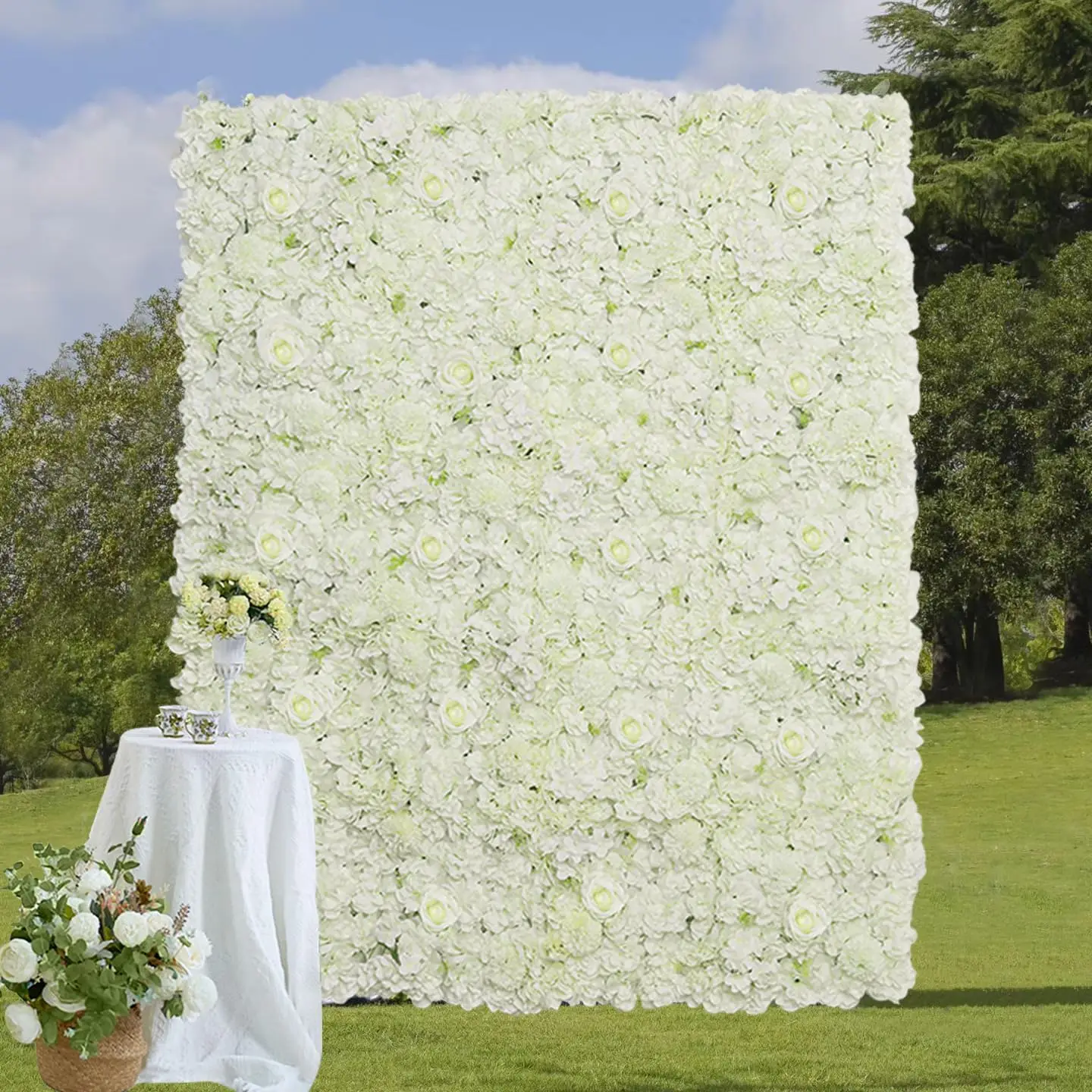 12 Pack 15 X 15 Inch Artificial White Roses Wall Decor, White Flower Panels Backdrops for Wedding Party Bridal Shower Corporate
12 Pack 15 X 15 Inch Artificial White Roses Wall Decor, White Flower Panels Backdrops for Wedding Party Bridal Shower Corporate