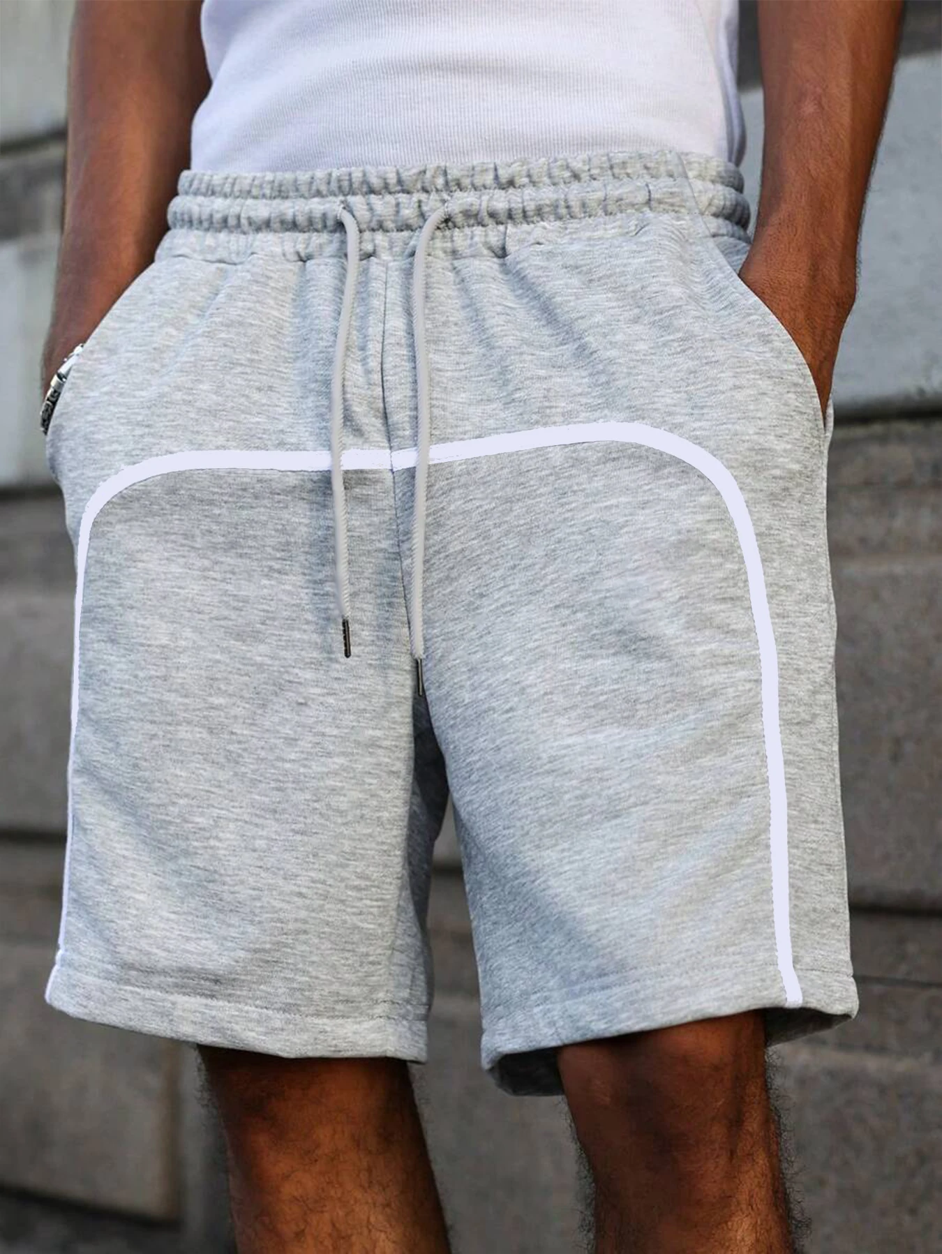 Men's Kint Shorts Fashion High Street Wear Summer Casual Grey Black Straight Loose Streetwear New Fashionable
Men's Kint Shorts Fashion High Street Wear Summer Casual Grey Black Straight Loose Streetwear New Fashionable