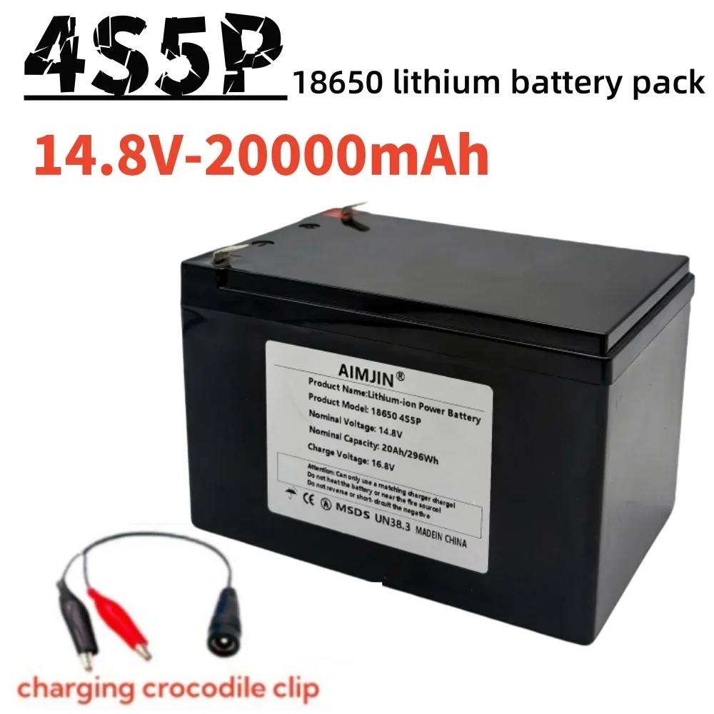 14.8V 20000mAh 4S5P 20AhLithium-ion Battery, Suitable for 16.8V Equipment, High-power Inverter, Tourist Car Solar Cell
14.8V 20000mAh 4S5P 20AhLithium-ion Battery, Suitable for 16.8V Equipment, High-power Inverter, Tourist Car Solar Cell