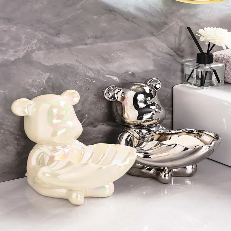 Cute Little Bear Soap Box, Creative Bathroom Storage Rack, Cute Soap Holder, Drainage Organizer for Home, Adorable Animal Design
Cute Little Bear Soap Box, Creative Bathroom Storage Rack, Cute Soap Holder, Drainage Organizer for Home, Adorable Animal Design