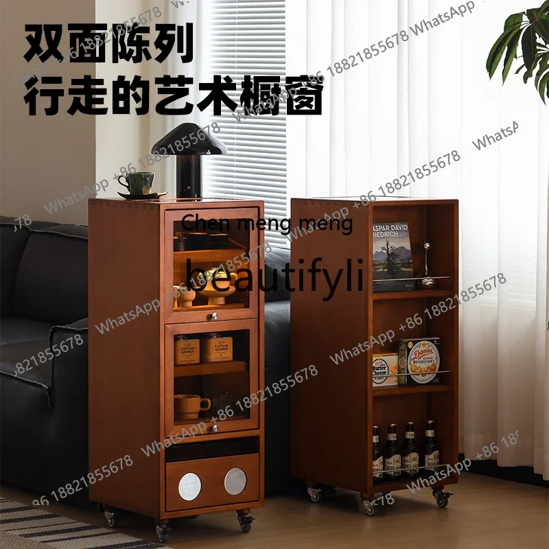 K182K182The antique figure display in the solid wood storage side cabinet, the wine cabinet can move the living room storage cab
K182K182The antique figure display in the solid wood storage side cabinet, the wine cabinet can move the living room storage cab