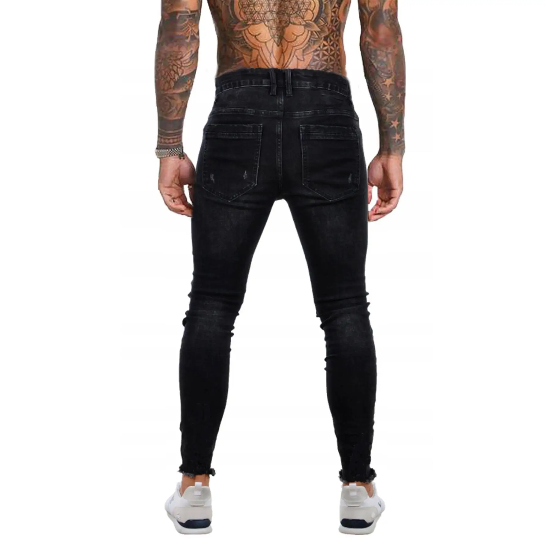 New Men's Slim Fit Black Jeans Hole Punching Fashionable Sporty Straight Leg Trousers mid Waist Zipper Closure Non-Shrinking
New Men's Slim Fit Black Jeans Hole Punching Fashionable Sporty Straight Leg Trousers mid Waist Zipper Closure Non-Shrinking