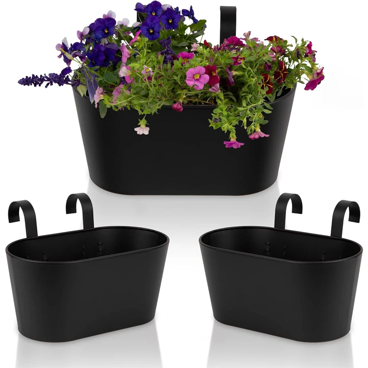 Durable Metal Hanging Balcony Planter Box for Growing Plants and Flowers Pot Trays
Durable Metal Hanging Balcony Planter Box for Growing Plants and Flowers Pot Trays