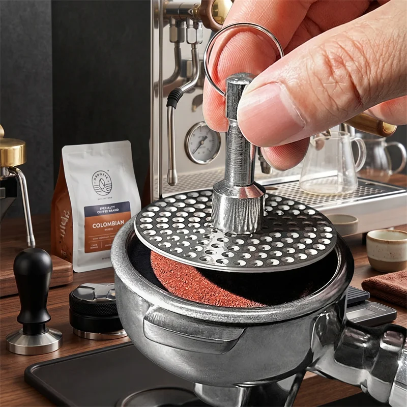 Universal 51/53/58mm Espresso Puck Screen with Magnet Kit Stainless Steel Reusable Puck Screen Coffee Filter with Magnetic Pin
Universal 51/53/58mm Espresso Puck Screen with Magnet Kit Stainless Steel Reusable Puck Screen Coffee Filter with Magnetic Pin