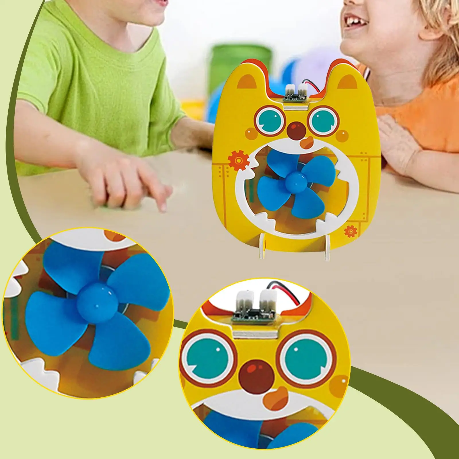 Electric Fan Assembly Kit Teaching Aids Assembly Required DIY Voice Control Fan Educational Toy Science Cognition for Boys Girls
Electric Fan Assembly Kit Teaching Aids Assembly Required DIY Voice Control Fan Educational Toy Science Cognition for Boys Girls