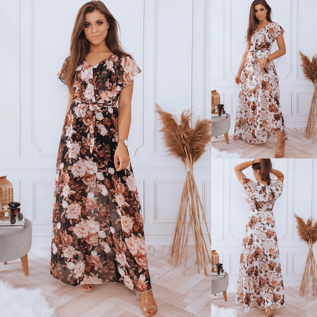 2023 Summer New Sleeveless V-neck Chiffon Printed Long Dress Women's Dress V-neck Women's Long Dress
2023 Summer New Sleeveless V-neck Chiffon Printed Long Dress Women's Dress V-neck Women's Long Dress