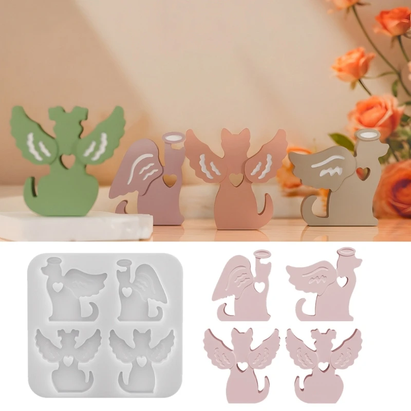 H7EB форма для свечей Angel Cats Dog для украшения дома и мероприятий, настольная форма для орнамента
H7EB форма для свечей Angel Cats Dog для украшения дома и мероприятий, настольная форма для орнамента