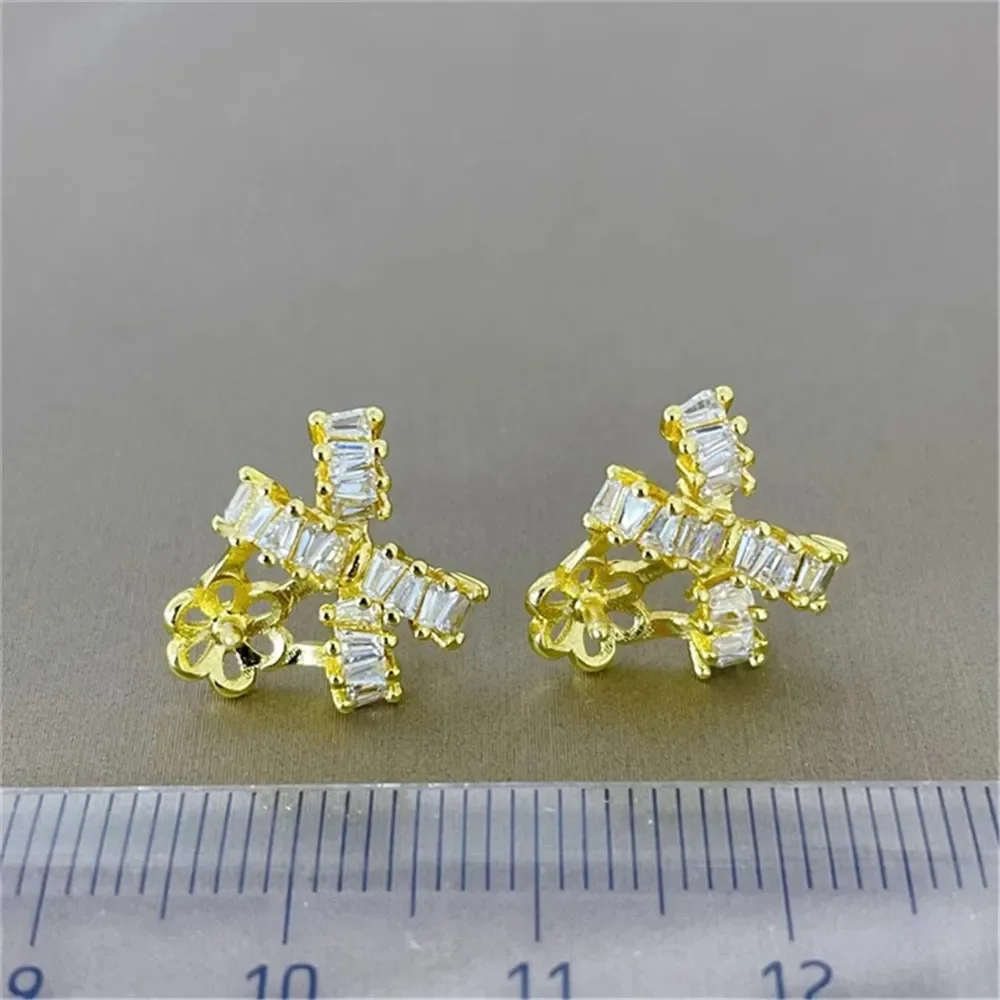 18K Gold Color Earrings Hoops High Quality Jewelry Making Supplies Diy Findings Accessories No Pearl E285
18K Gold Color Earrings Hoops High Quality Jewelry Making Supplies Diy Findings Accessories No Pearl E285
