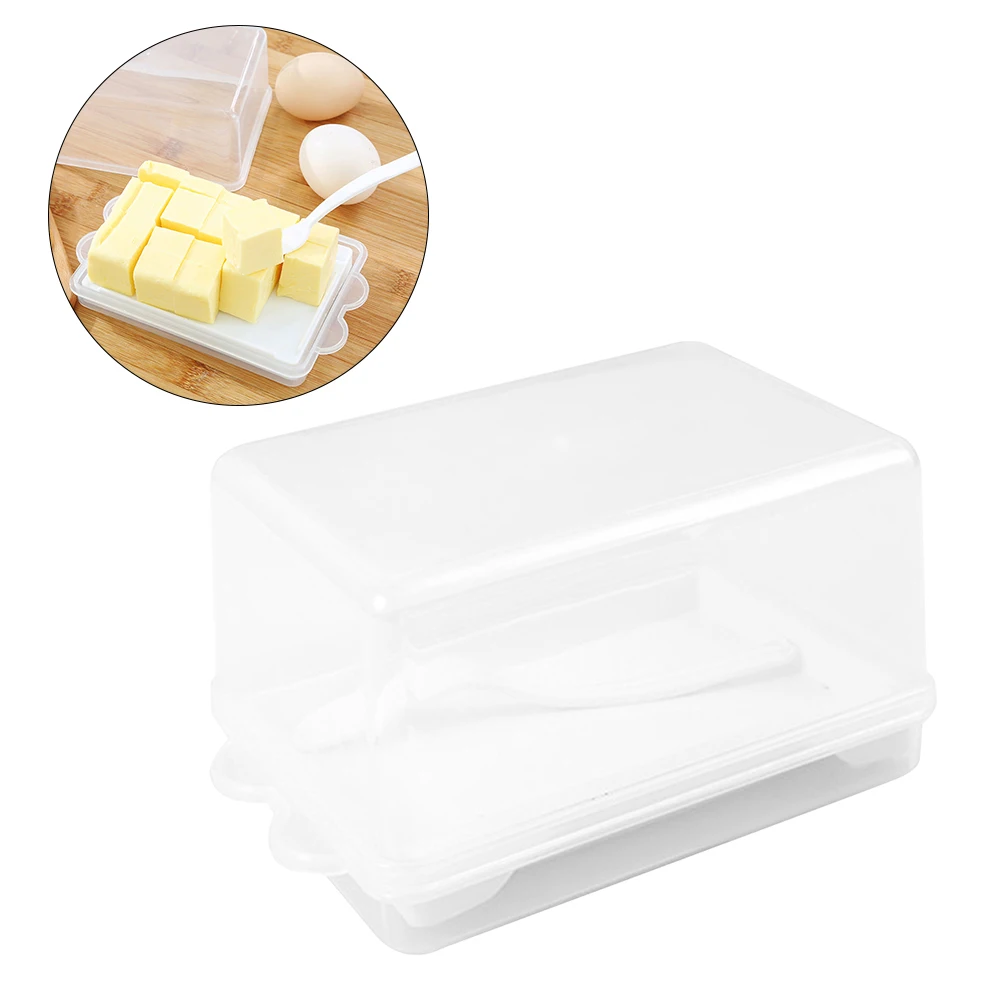 Refrigerated Cassette with Knife Spoon Butter Keeper Container Sealed Box Butter Preservation Easy Cut Lid Food for Kitchen
Refrigerated Cassette with Knife Spoon Butter Keeper Container Sealed Box Butter Preservation Easy Cut Lid Food for Kitchen