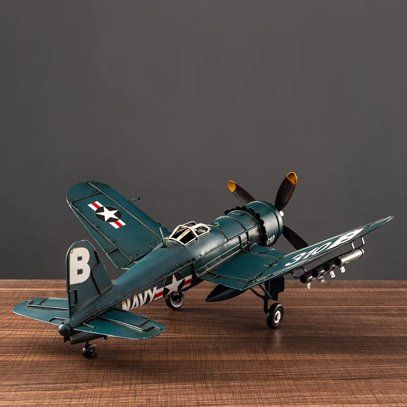 Wrought iron aircraft model ornament battle shop home decoration
Wrought iron aircraft model ornament battle shop home decoration