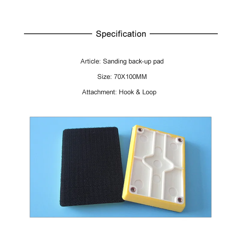 70*100MM Sanding Pad 4 Nails Back-up Hook and Loop Sander Backing Plate Abrasive Tools for Electric Orbital Sander
70*100MM Sanding Pad 4 Nails Back-up Hook and Loop Sander Backing Plate Abrasive Tools for Electric Orbital Sander