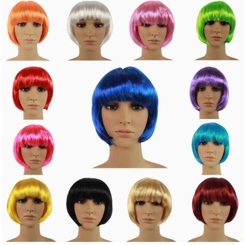 Girl Wigs Woman Short Hair Headdress Adults Children Performance Headgear Props Kids Toupee Headwear Lady Bingle Party Dress Up
Girl Wigs Woman Short Hair Headdress Adults Children Performance Headgear Props Kids Toupee Headwear Lady Bingle Party Dress Up