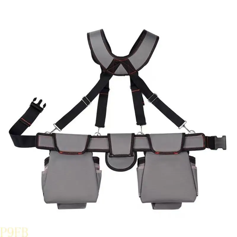 P9FB Heavy Duty Tool Belt for Men Adjustable Suspenders Tool Pouches Organizers for Electricians Carpenters and Gardeners
P9FB Heavy Duty Tool Belt for Men Adjustable Suspenders Tool Pouches Organizers for Electricians Carpenters and Gardeners