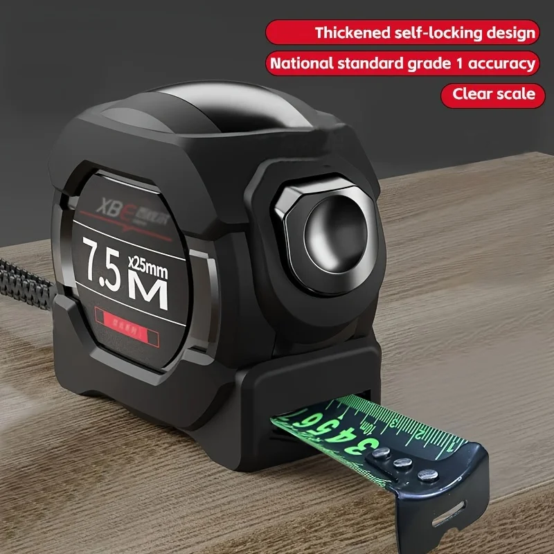 1 piece 5m, 7.5m and 10m high precision laser measuring tape, heavy duty thickened ruler, self-locking design Measuring tools
1 piece 5m, 7.5m and 10m high precision laser measuring tape, heavy duty thickened ruler, self-locking design Measuring tools