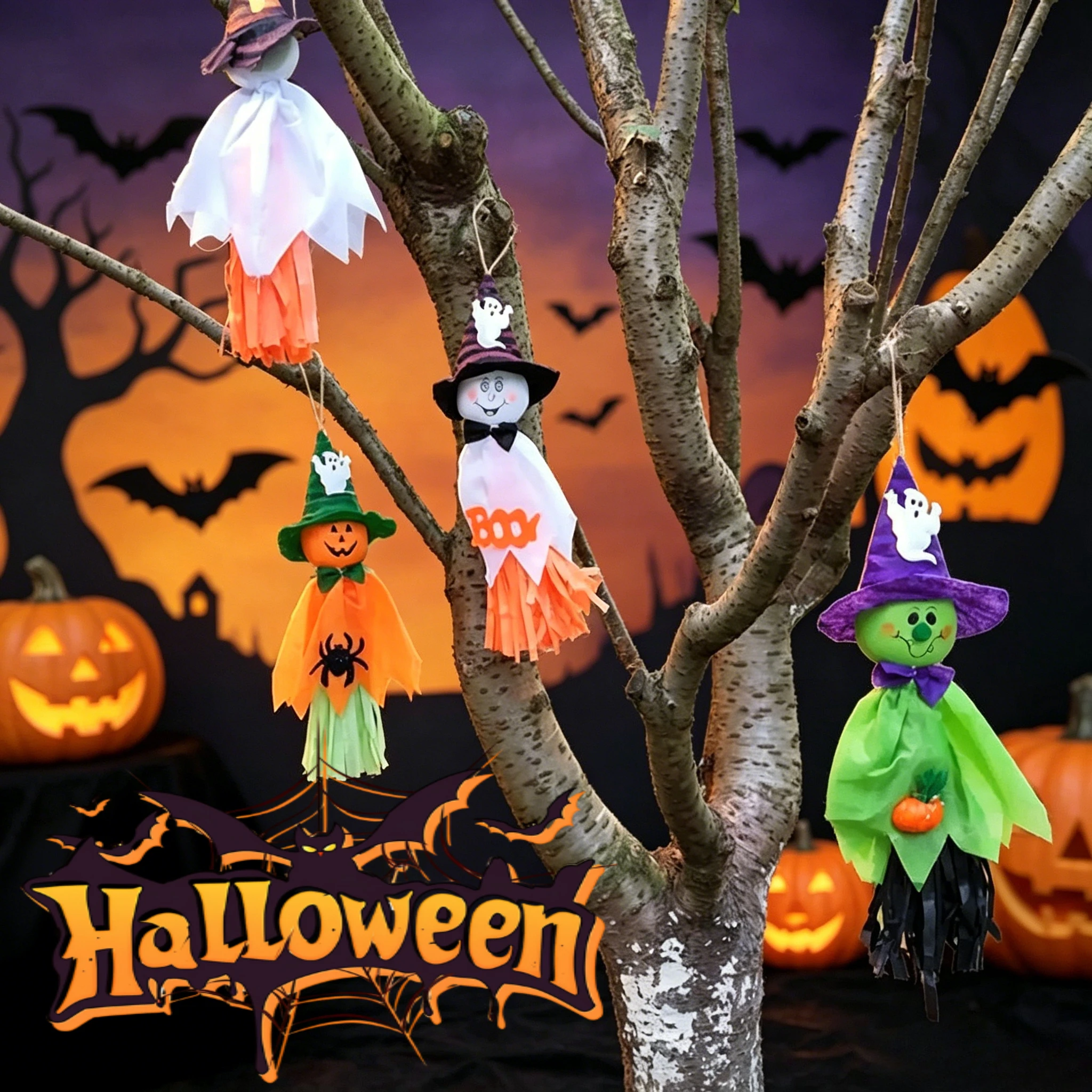 3/2/1PC Halloween Ghost Windsock Scarecrow Pendant Festival Prop Hanging Ghost Decorations Home Ornament Photo Props
3/2/1PC Halloween Ghost Windsock Scarecrow Pendant Festival Prop Hanging Ghost Decorations Home Ornament Photo Props