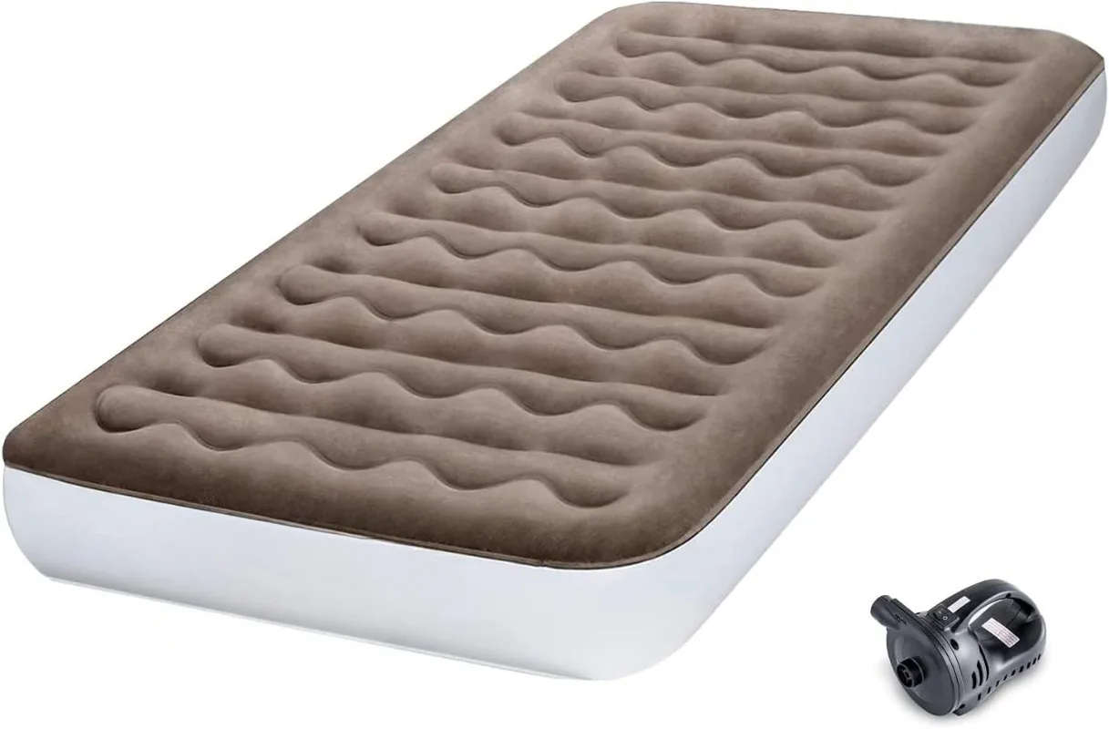 Air Mattress Upgraded Twin Size Camping Air Bed Blow Up Bed Mattress Raised Airbed with Rechargeable Pump fo
Air Mattress Upgraded Twin Size Camping Air Bed Blow Up Bed Mattress Raised Airbed with Rechargeable Pump fo