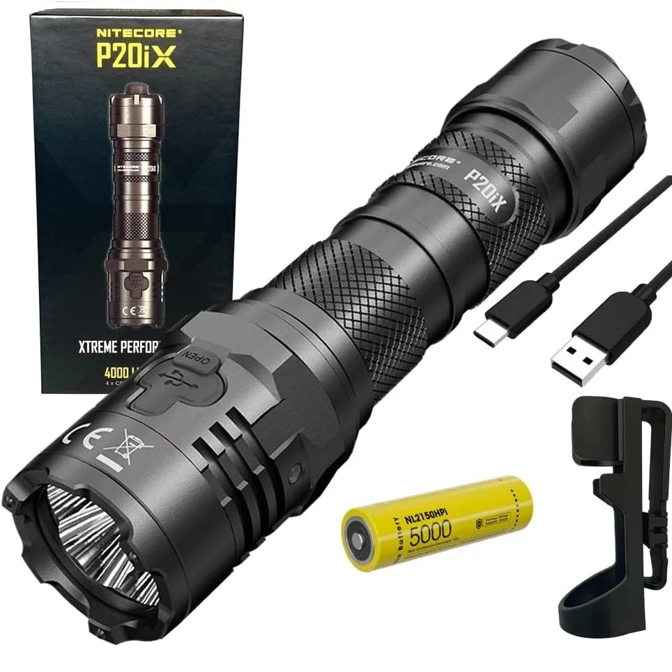  Сверхъяркий мощный тактический светодиодный фонарь 4000 люмен, перезаряжаемый, с аккумулятором NL2150HPi для самообороны и кемпинга
Сверхъяркий мощный тактический светодиодный фонарь 4000 люмен, перезаряжаемый, с аккумулятором NL2150HPi для самообороны и кемпинга