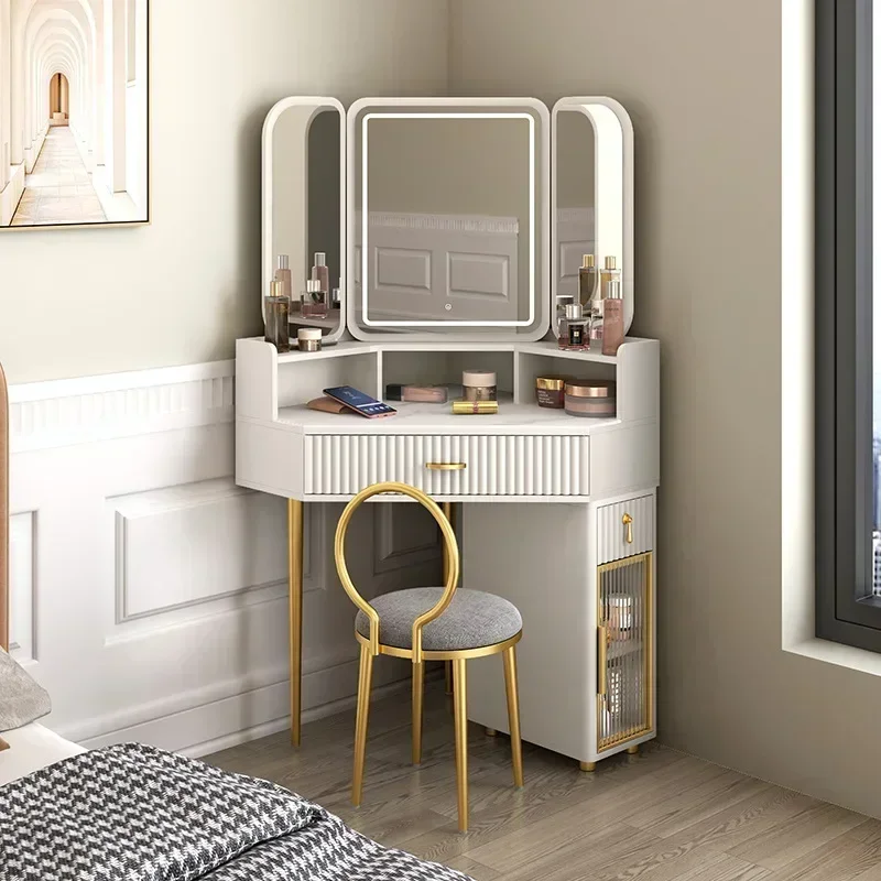 Solid Wood Dressing Table Corner Modern Triangle Storage Combination Locker Household Makeup Tables Bedroom Furniture
Solid Wood Dressing Table Corner Modern Triangle Storage Combination Locker Household Makeup Tables Bedroom Furniture