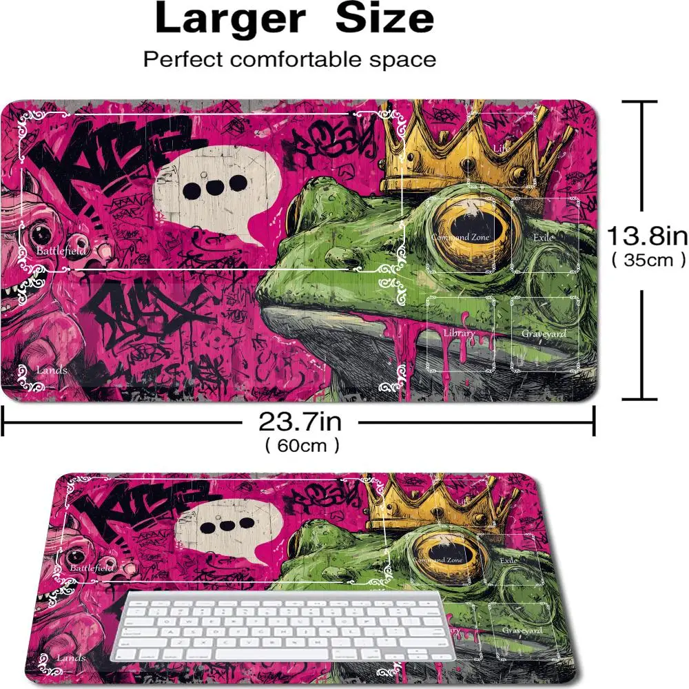 14*24in playmat Graffiti Frog Illustration Magic Card Battle Mat MTG Play mat Anti-slip gathering gaming mats Board Game pad
14*24in playmat Graffiti Frog Illustration Magic Card Battle Mat MTG Play mat Anti-slip gathering gaming mats Board Game pad