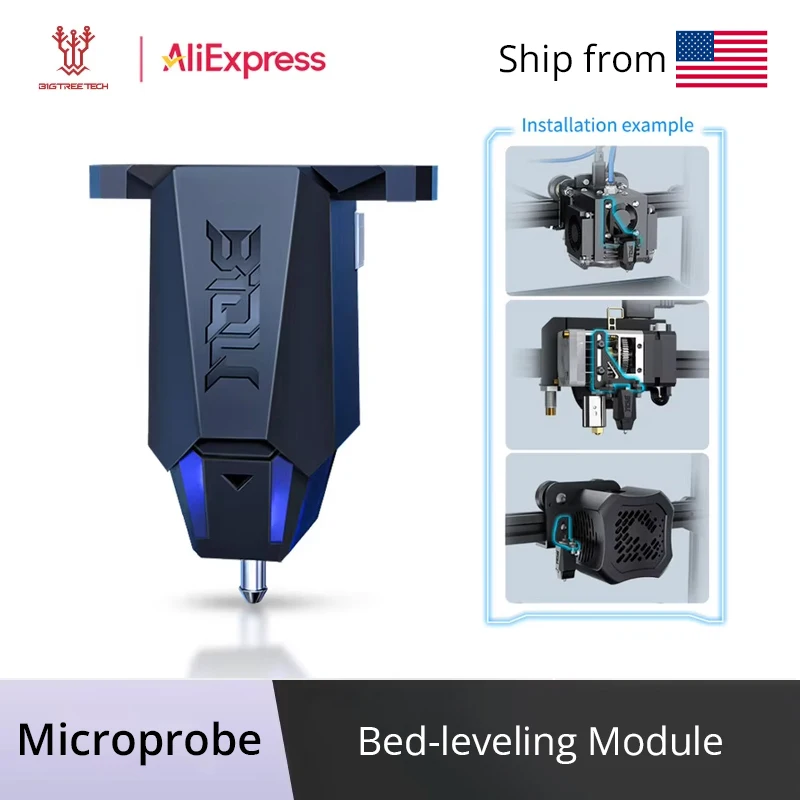 BIGTREETECH MicroProbe Комплект автоматического выравнивания 3D-принтера Датчик кровати Металлический зонд Высокая точность против BL Touch для экструдера Ender3 Voron
BIGTREETECH MicroProbe Комплект автоматического выравнивания 3D-принтера Датчик кровати Металлический зонд Высокая точность против BL Touch для экструдера Ender3 Voron
