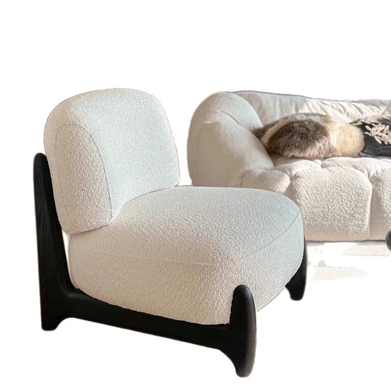 Leisure sofa simple new retro single chair living room lamb wool balcony solid wood
Leisure sofa simple new retro single chair living room lamb wool balcony solid wood