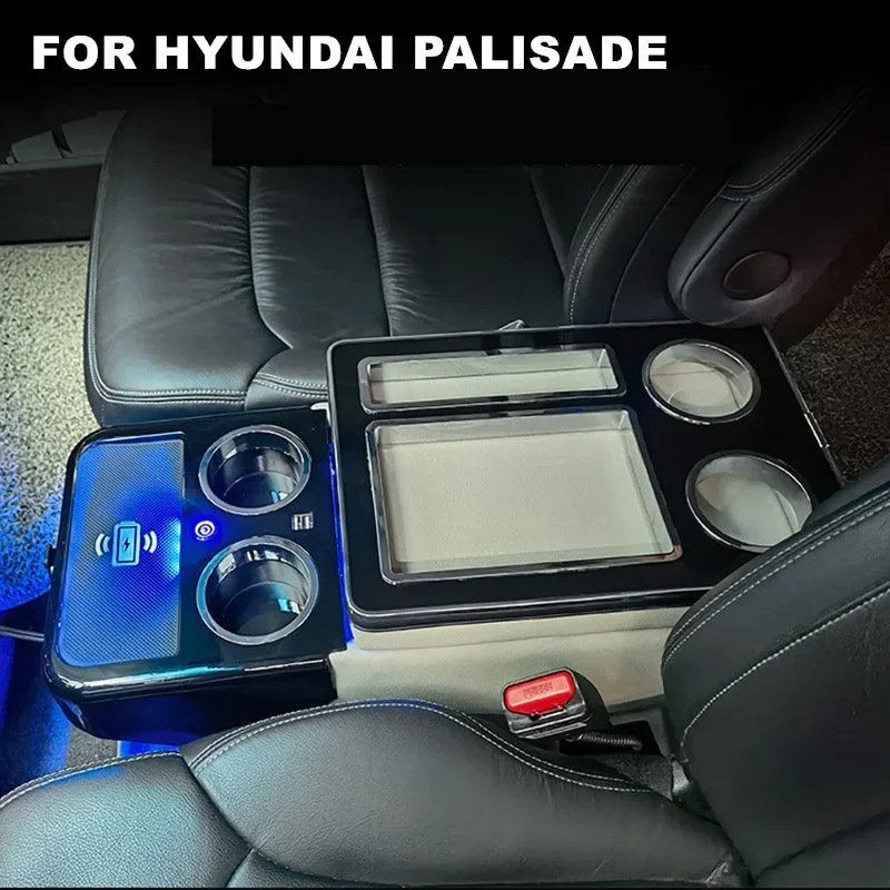 SHITURUI For 1x Center Console Armrest Box with USB Cup Holder Atmosphere light FOR HYUNDAI PALISADE 2020-2024
SHITURUI For 1x Center Console Armrest Box with USB Cup Holder Atmosphere light FOR HYUNDAI PALISADE 2020-2024