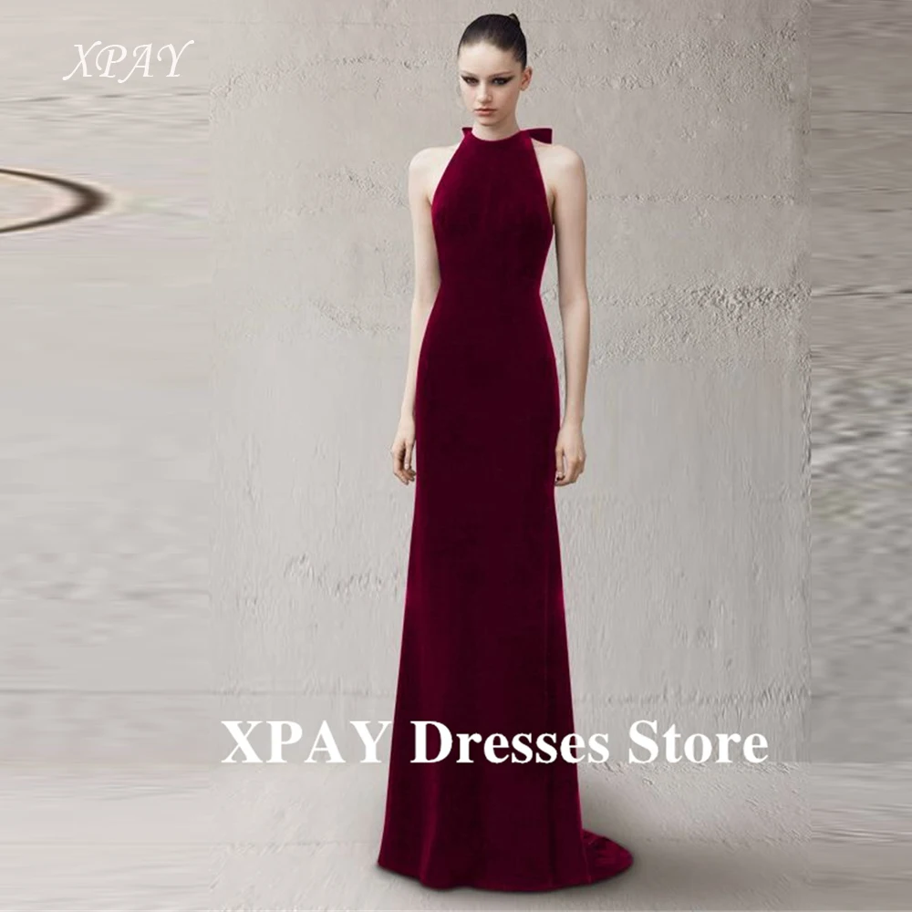 XPAY O-Neck Burgunday Red Wedding Party Dresses Women Velvet Formal Dress Evening Long Prom Gowns Simple Customized Photo shoot
XPAY O-Neck Burgunday Red Wedding Party Dresses Women Velvet Formal Dress Evening Long Prom Gowns Simple Customized Photo shoot