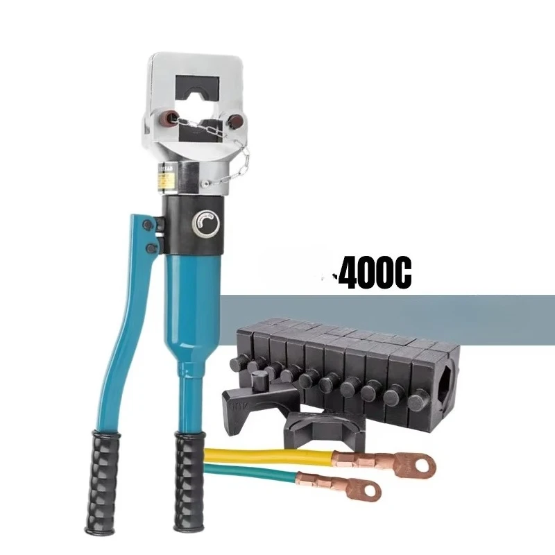 YYHC-20-Ton 400 Integral Automatic Handheld Steel Wire Cable Lug Pliers Kit 13 Dies Manual Terminal Hydraulic Crimping Tool
YYHC-20-Ton 400 Integral Automatic Handheld Steel Wire Cable Lug Pliers Kit 13 Dies Manual Terminal Hydraulic Crimping Tool