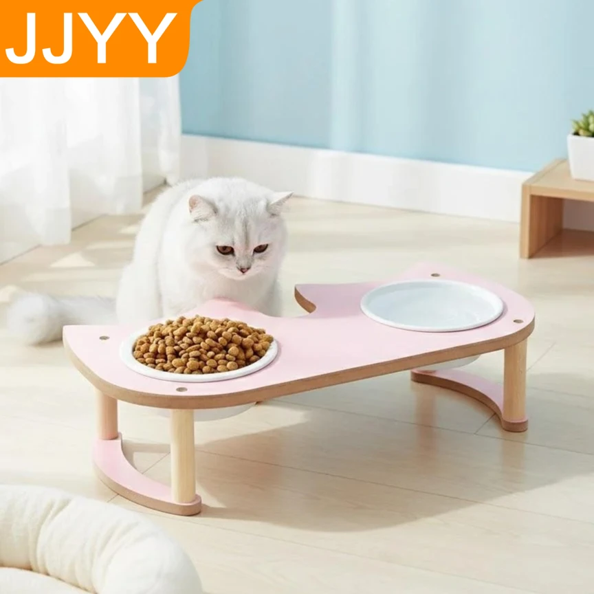 Double Bowl Ceramic Cat Dog Food Bowl Slanted Mouth Rack Protection Neck Spine Pet Supplies
Double Bowl Ceramic Cat Dog Food Bowl Slanted Mouth Rack Protection Neck Spine Pet Supplies