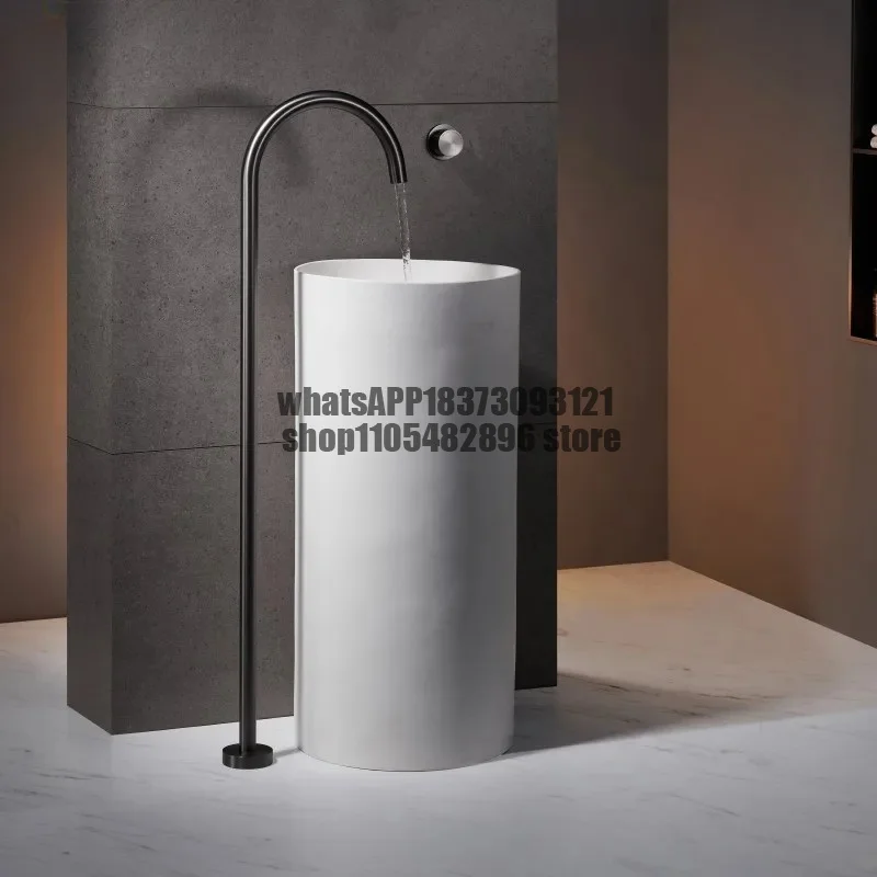 Floor stand basin faucet High tall basin sink tap Cold and hot floor type bathtub faucet column basin vertical faucet
Floor stand basin faucet High tall basin sink tap Cold and hot floor type bathtub faucet column basin vertical faucet
