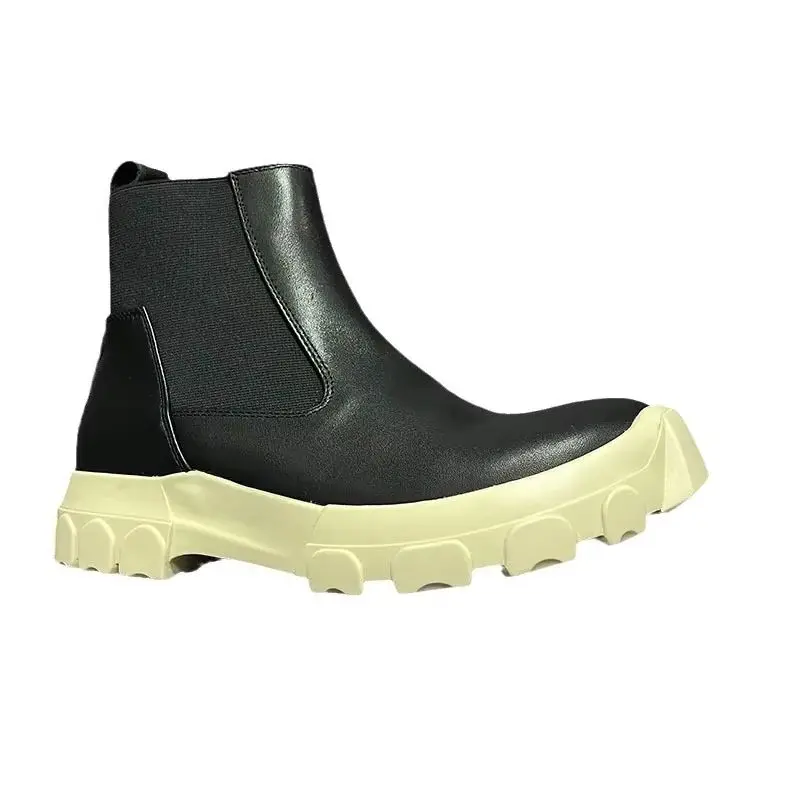 Men High Top Chelsea Boots Casual Platform Sneakers Leather Luxury Trainers Autumn Black Designer Shoes
Men High Top Chelsea Boots Casual Platform Sneakers Leather Luxury Trainers Autumn Black Designer Shoes