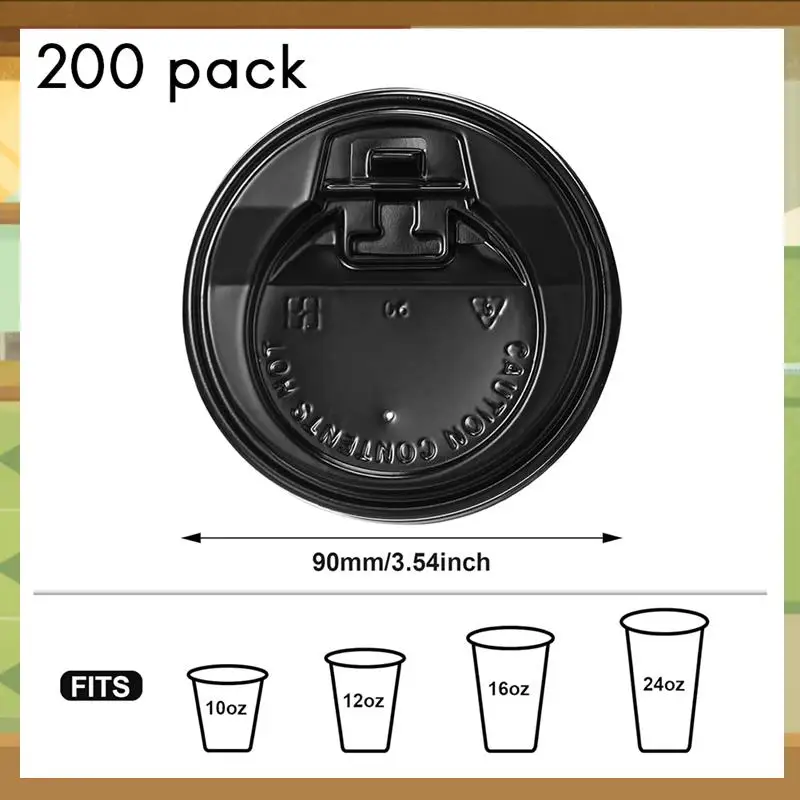 200Pcs Count Coffee Cup Lids, 3.54Inch Disposable Plastic Lids For 10Oz, 12Oz, 16Oz, And 20Oz Paper Cups-BAAX
200Pcs Count Coffee Cup Lids, 3.54Inch Disposable Plastic Lids For 10Oz, 12Oz, 16Oz, And 20Oz Paper Cups-BAAX