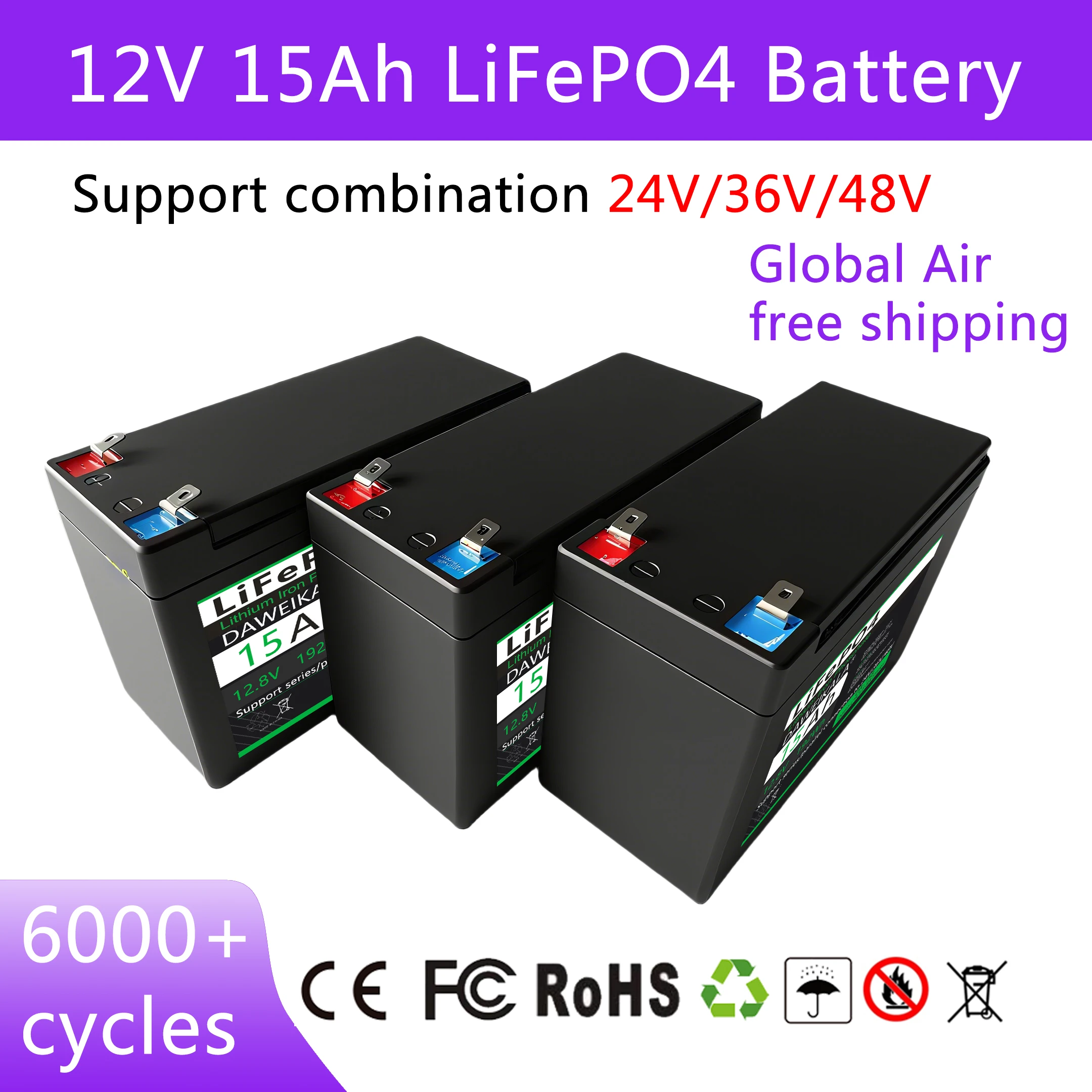 LiFePO4 аккумулятор 15 Ач 12 В встроенный 30 А BMS для опрыскивателя контроля доступа аудио ИБП детские игрушки электромобиль источник питания 12 В
LiFePO4 аккумулятор 15 Ач 12 В встроенный 30 А BMS для опрыскивателя контроля доступа аудио ИБП детские игрушки электромобиль источник питания 12 В