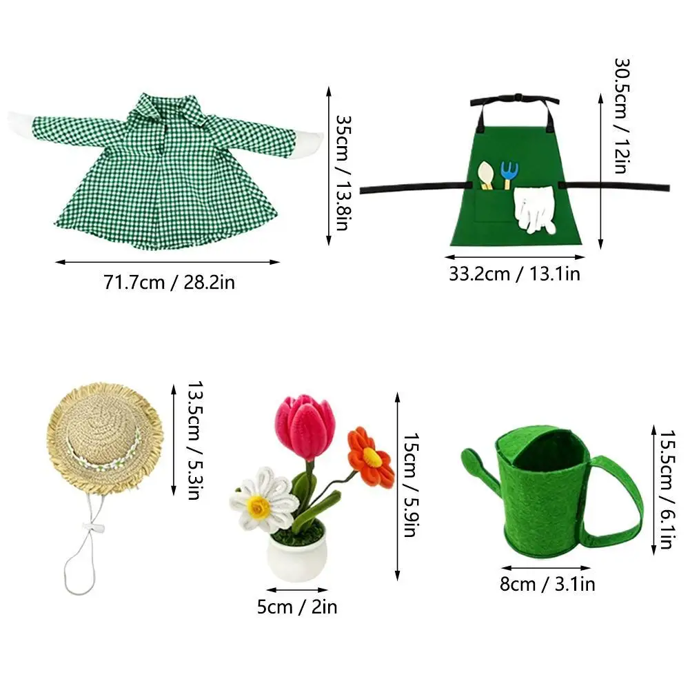 Gardener Outfit Set For Lawn Goose Statue Decorative Costume Accessories Kit With Hat Apron And Tools For Garden Porch Decor
Gardener Outfit Set For Lawn Goose Statue Decorative Costume Accessories Kit With Hat Apron And Tools For Garden Porch Decor