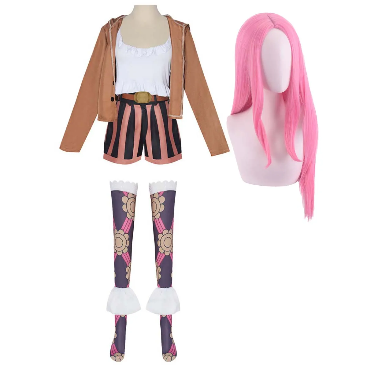 Halloween Carnival Disguise Roleplay Women Anime Jewelry Bonney Costume Or Pink Wig
Halloween Carnival Disguise Roleplay Women Anime Jewelry Bonney Costume Or Pink Wig