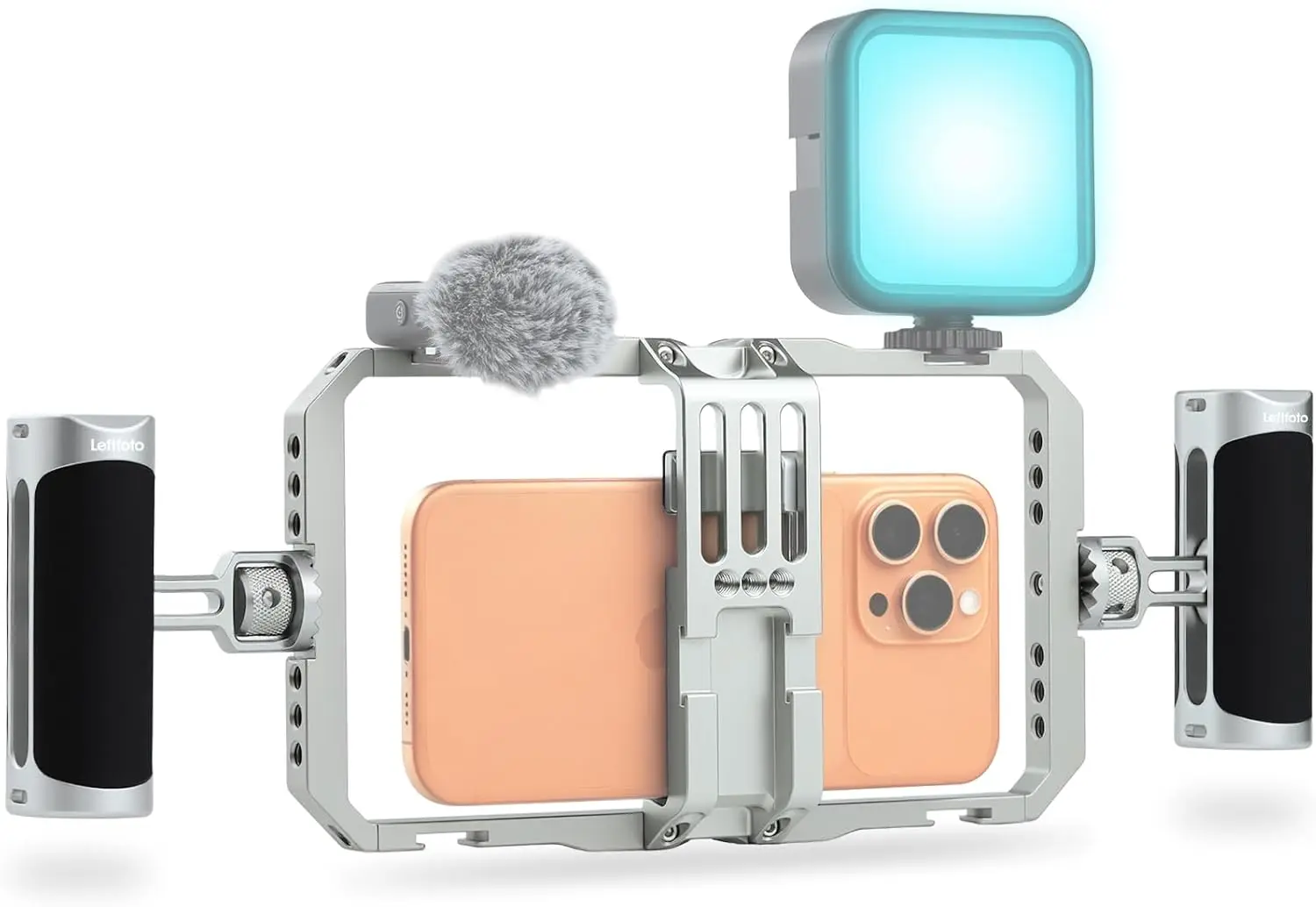 Universal Aluminum Phone Stabilizer Cage with Dual Handles for Smartphones, Ideal for Vlogging and Video Shooting
Universal Aluminum Phone Stabilizer Cage with Dual Handles for Smartphones, Ideal for Vlogging and Video Shooting